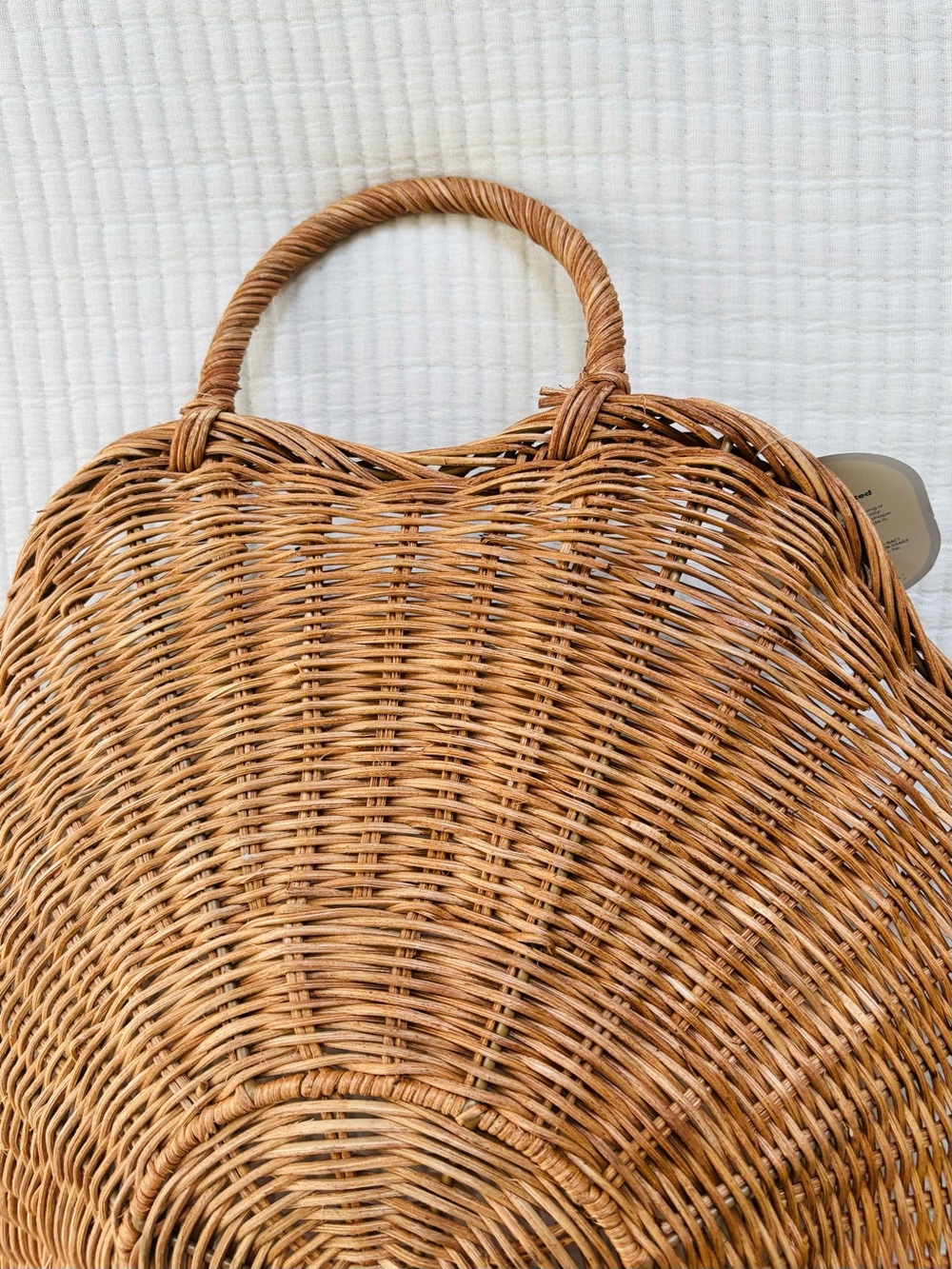 Threshold x Studio McGee Scallop Woven Shallow Bowl Basket Natural NWT - Picture 12 of 15